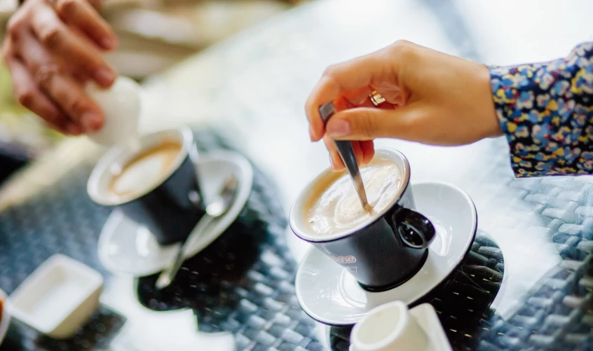 Illustration d'un café